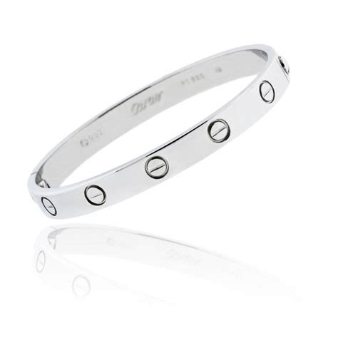 cartier sterling silver bracelet|genuine cartier bracelets.